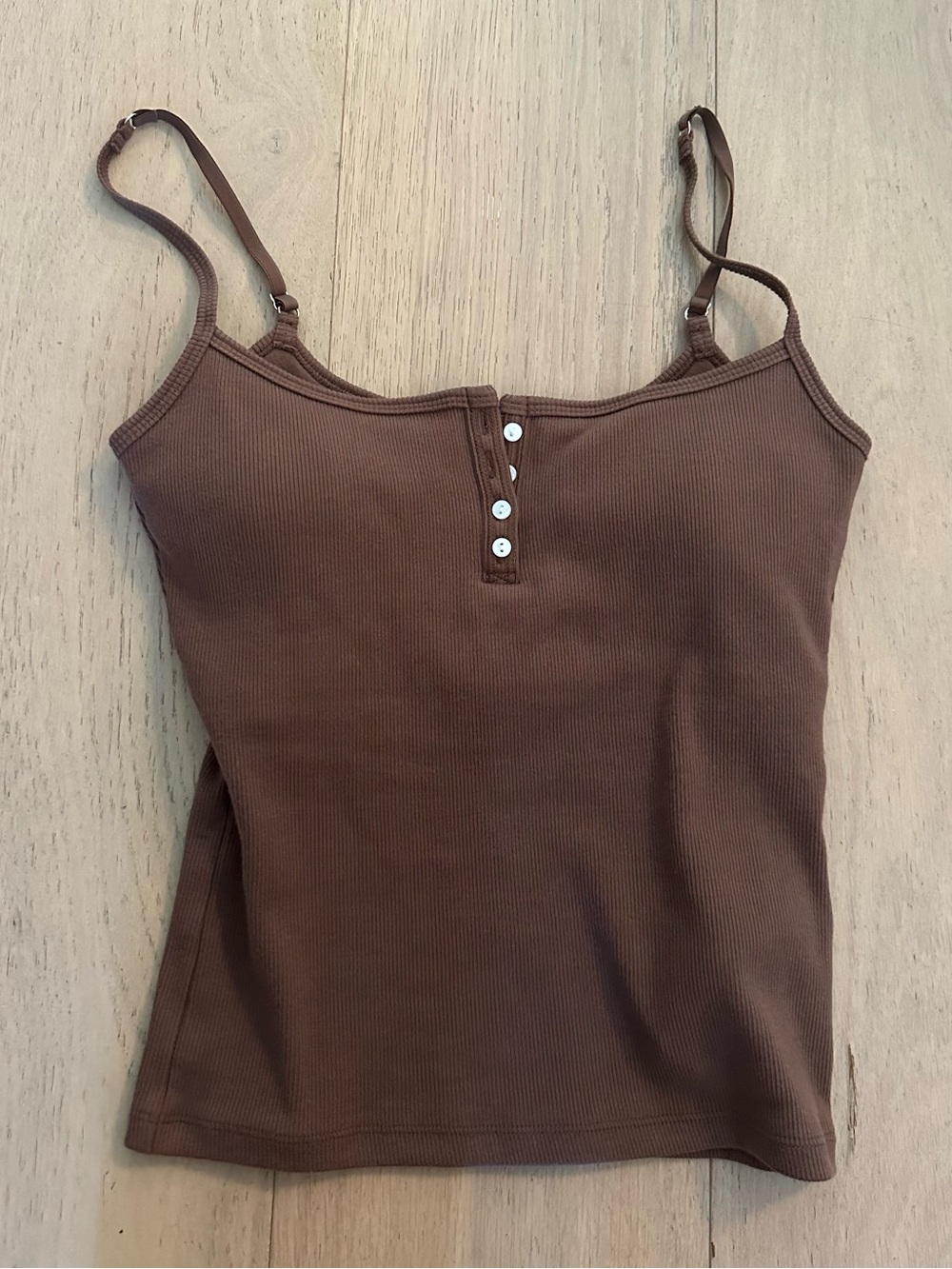 Brand new Abercrombie Bra free rib Henley tank